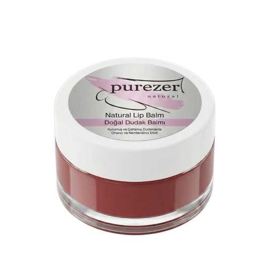 Purezer Doğal Dudak Balmı | Nemlendirici & Rose Tint Etkili Lip Balm