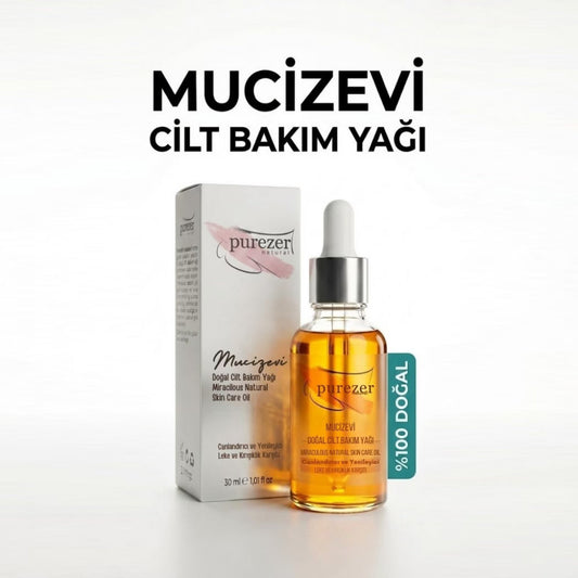 Purezer™ 10 Bitkisel Yağlı Cilt Bakım Yağı | Nem, Işıltı ve Yumuşaklık