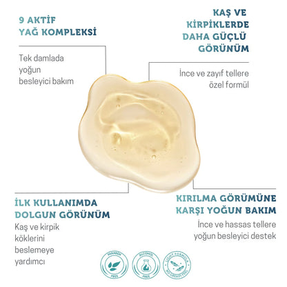 Purezer™ Kaş Kirpik Bakım Yağı | Daha Dolgun & Güçlü Görünüm