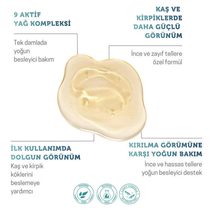 Purezer™ Kaş Kirpik Bakım Yağı | Daha Dolgun & Güçlü Görünüm